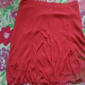Plus-size! Red w/white polka dots super cute skirt